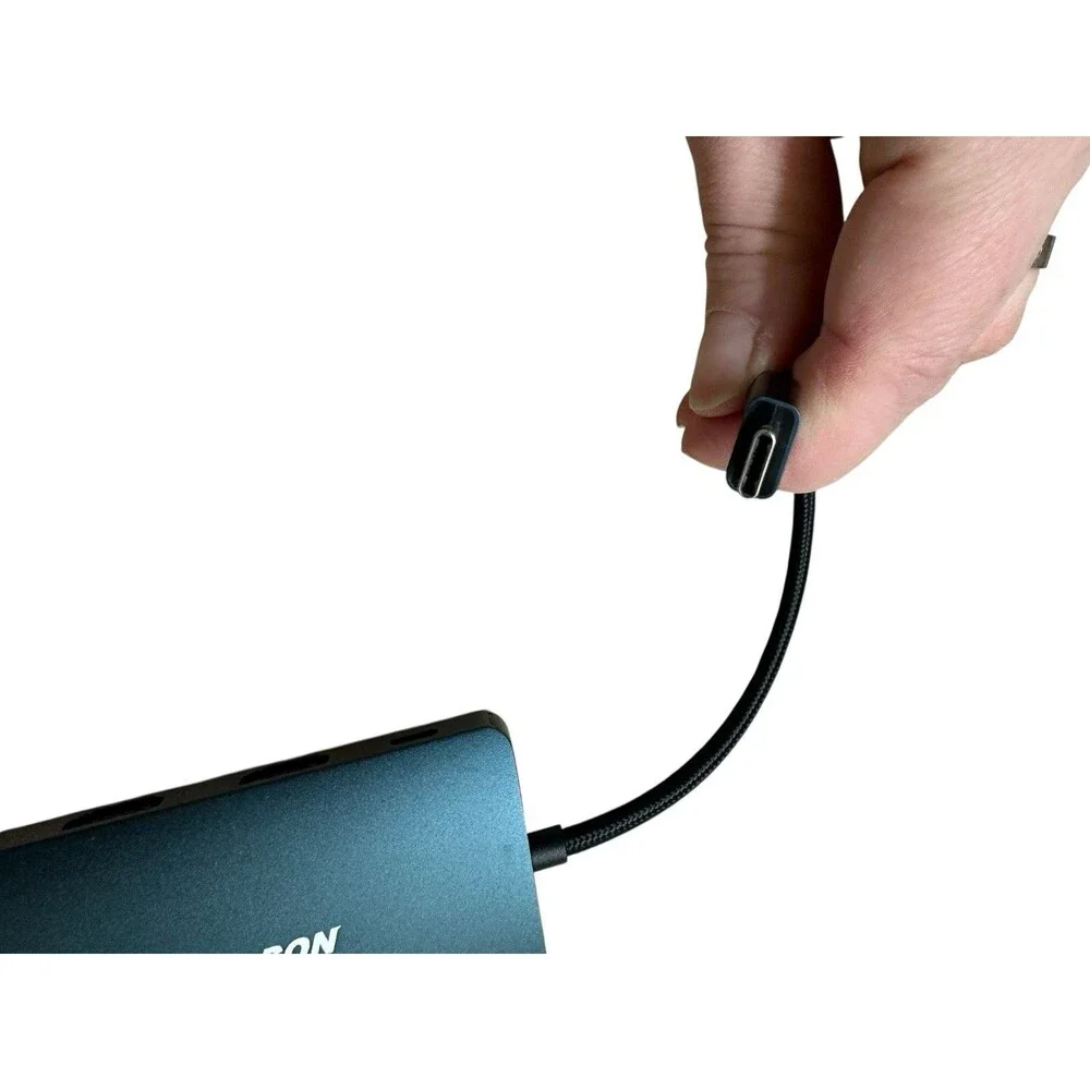 USB C HUB, 6-in-1 USB Type-C 4K HDMI VGA Hub with HDMI VGA USB 3.0